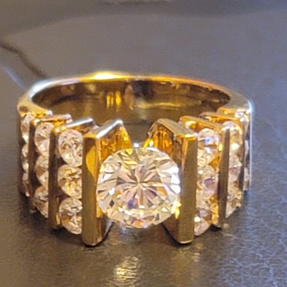 Vintage George Chakiris Designer Signed Sterling Silver Multi-Row Cocktail Ring